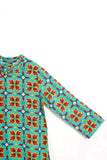 The Spring Cheongsam Blouse - Spring Garden Print - POKOKS.COM
