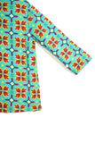 The Spring Cheongsam Blouse - Spring Garden Print - POKOKS.COM