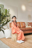 Rasa Sayang Scallop Skirt - Salmon