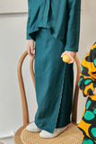 Rasa Sayang Scallop Skirt - Emerald Green
