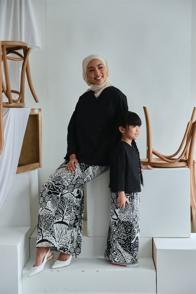 set baju raya sedondon ibu dan anak