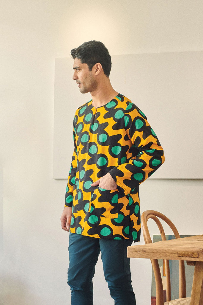 kurta teluk belanga cotton