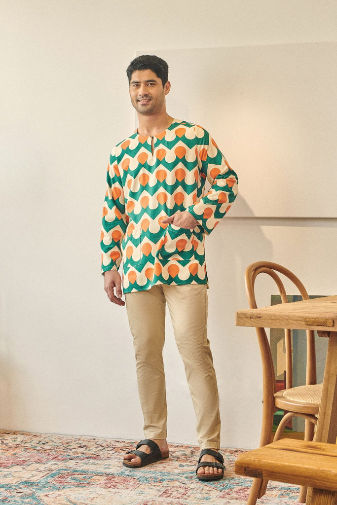 kurta cotton teluk belanga