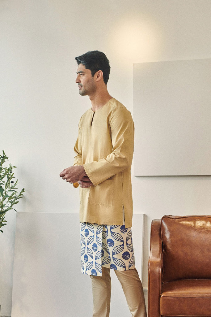 Rasa Sayang Men Kurta - British Khaki