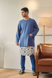 Rasa Sayang Men Kurta - Steel Blue