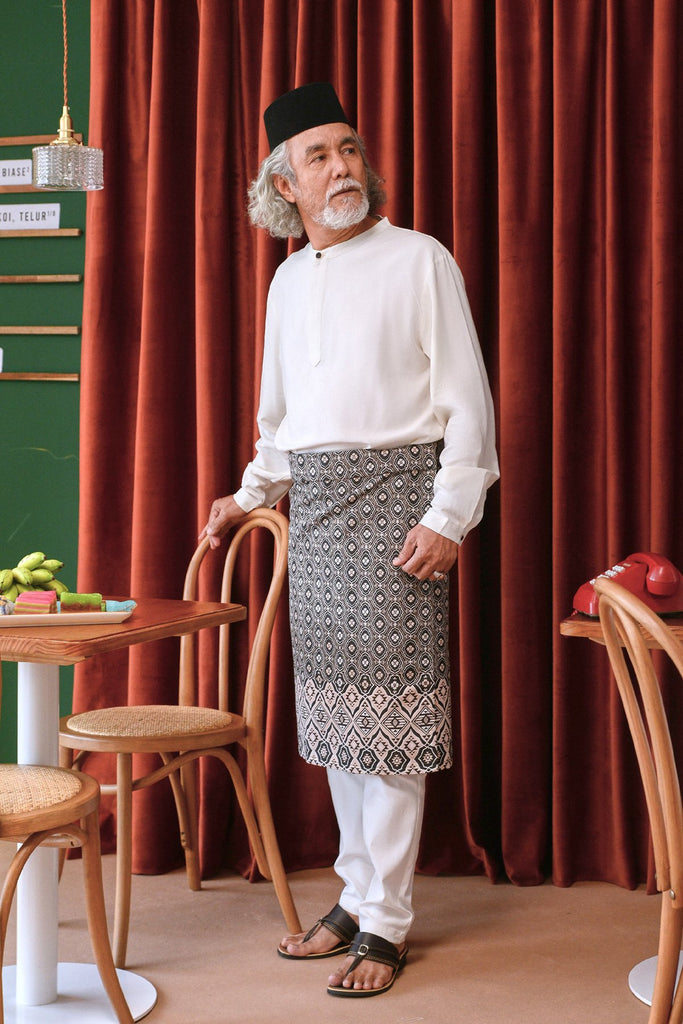 set baju melayu putih