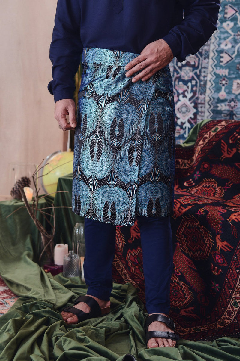 instant sampin biru hitam