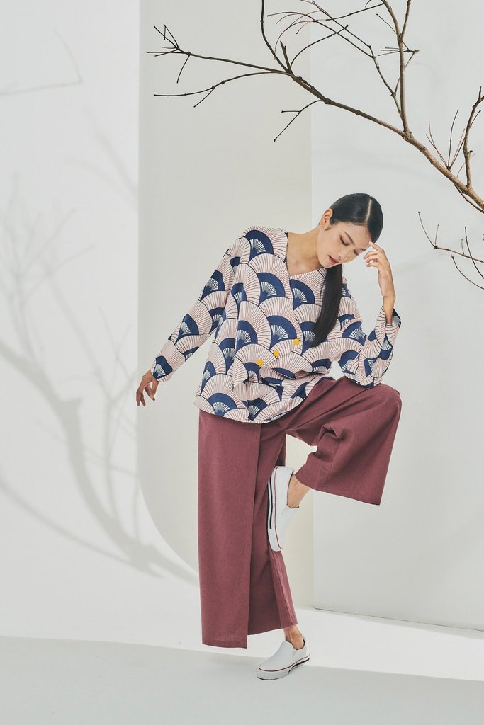 Kurung Blouse match Overlay Trousers