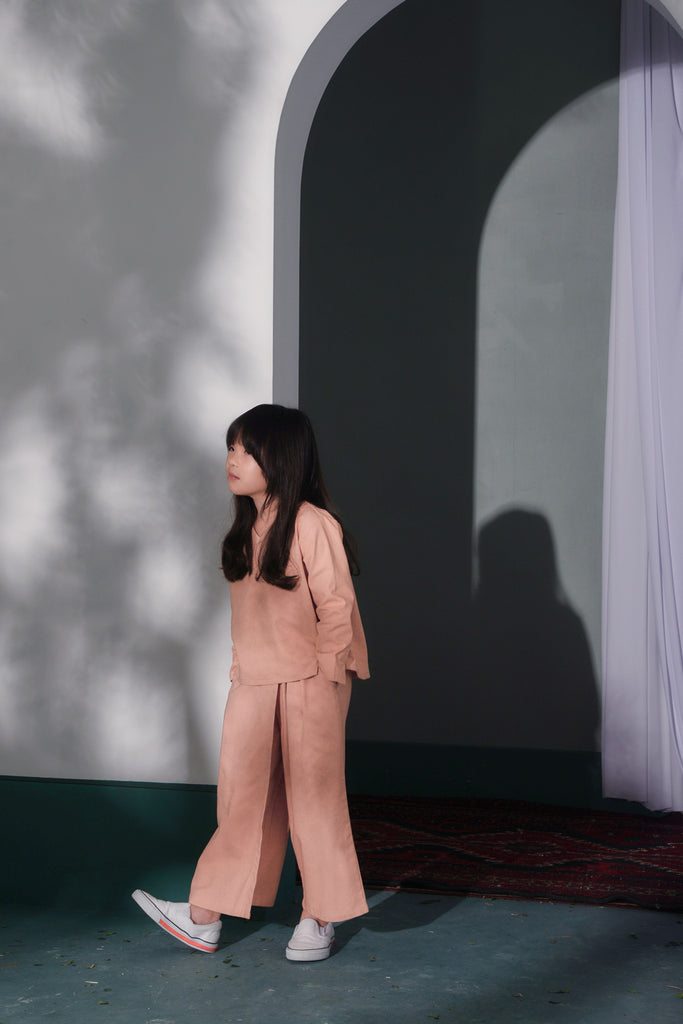 skirt pants budak peach