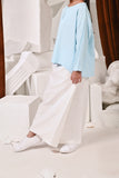 The Kita Menang Folded Skirt - White