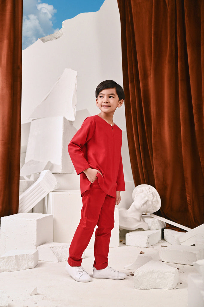 The Perfect Slim Fit Pants - Crimson Red