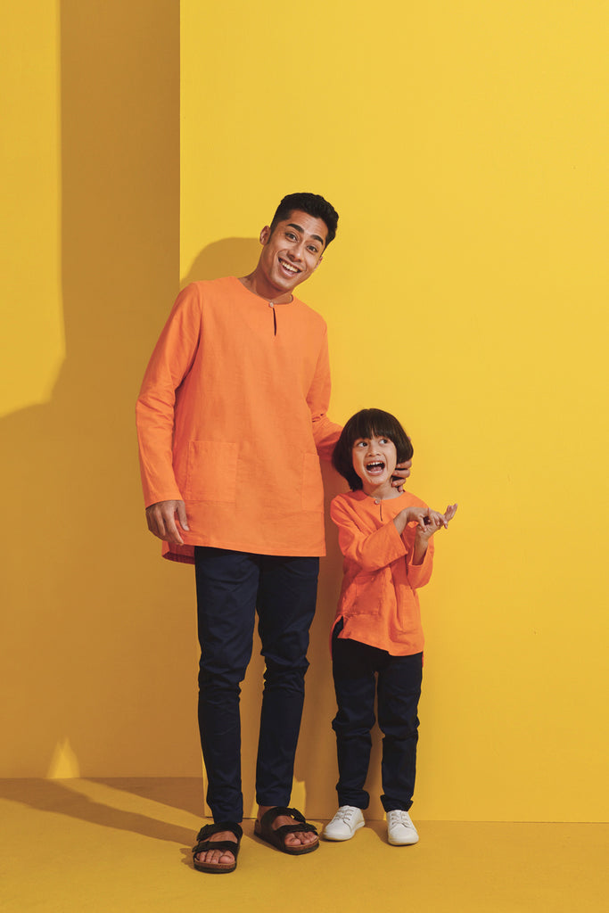 Famliy Orange Blouse outfit