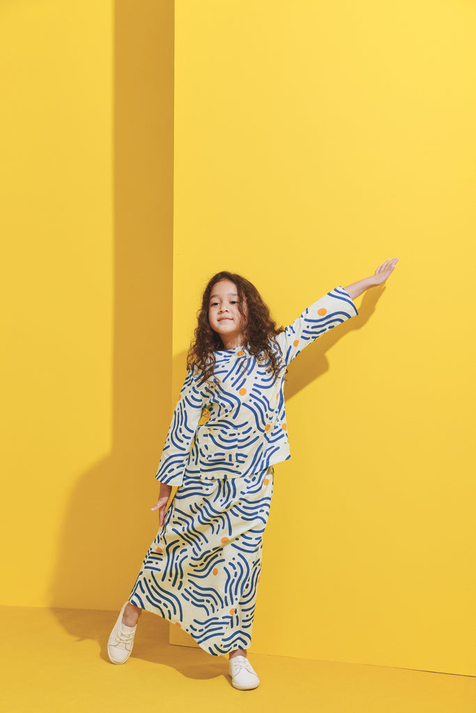 Alir Printed Yoke Blouse
