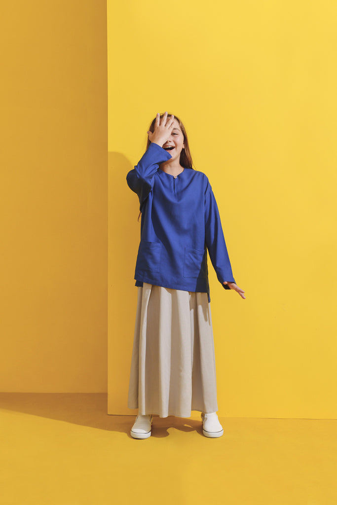 Famliy Classic Blue Blouse matching