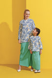 Folded Skirt with Alir Blouse