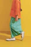 The Kurnia Folded Skirt - Tiffany Green