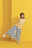 Caramel Blouse with A line skirt
