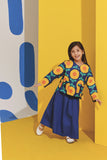 A line skirt with sinar Blouse for girls