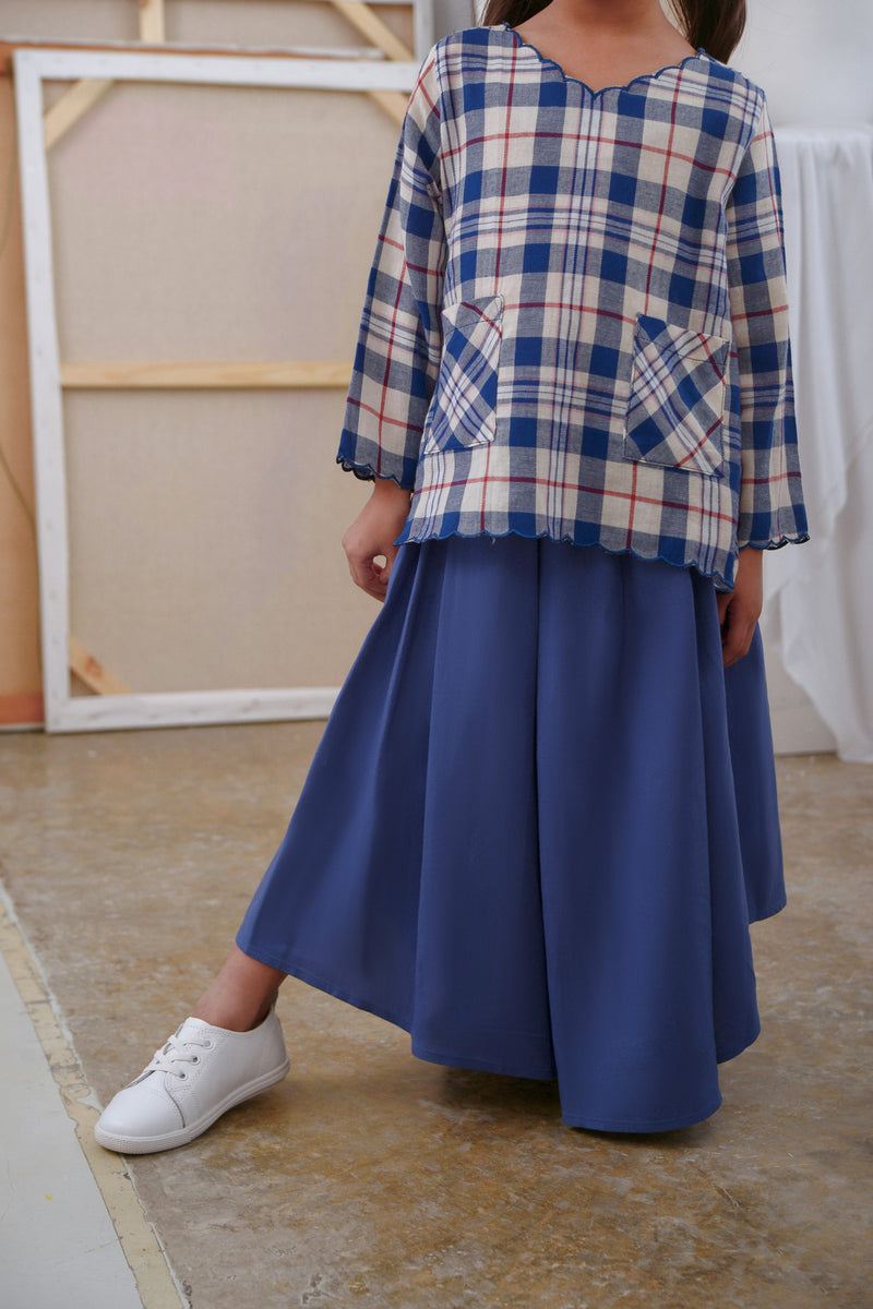 kain kembang cinderella biru budak