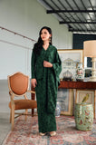 The Glow Women Petals Kebaya Set - Emerald Green Jacquard