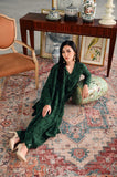 The Glow Women Petals Kebaya Set - Emerald Green Jacquard