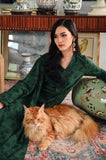 The Glow Women Petals Kebaya Set - Emerald Green Jacquard