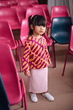 The Dulu Kita Fan Pleats Skirt - Pink