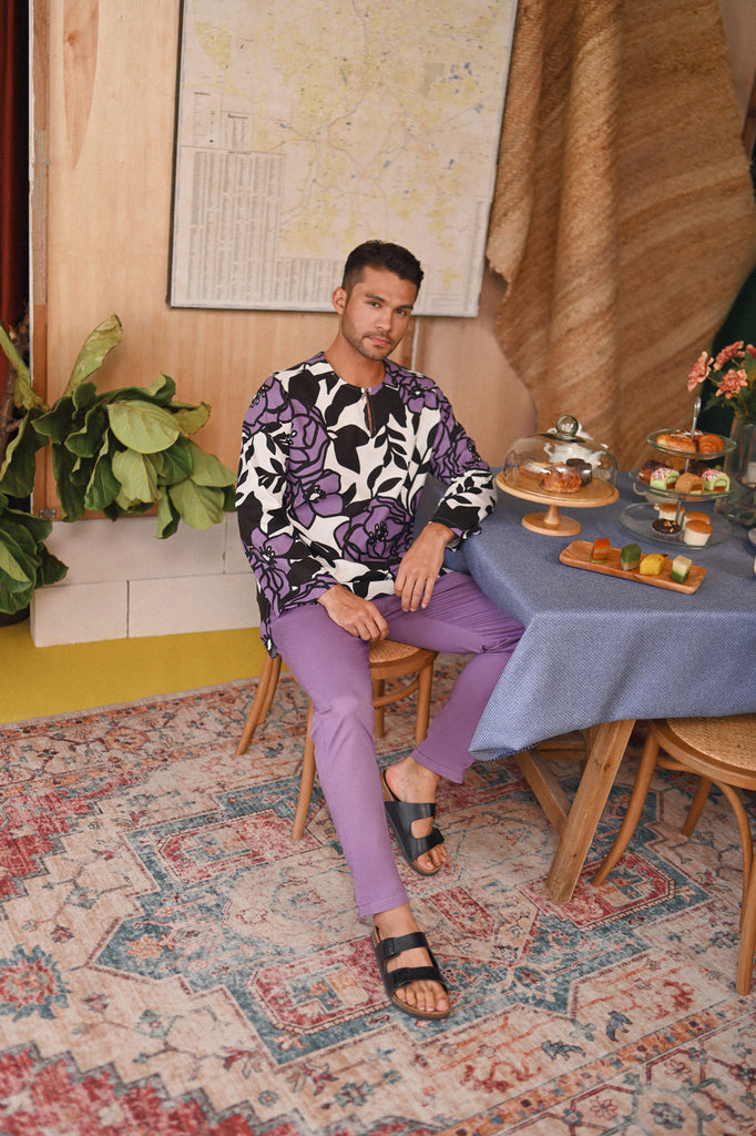 The Perfect Men Slim Fit Pants - Purple