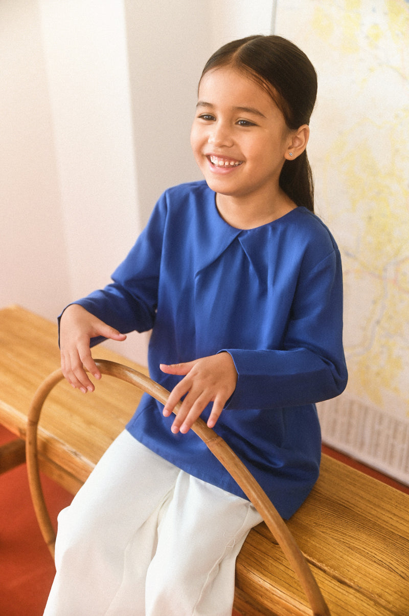 royal blue blouse