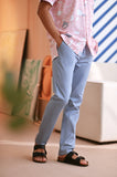 The Perfect Men Slim Fit Pants - Light Pigeon Blue