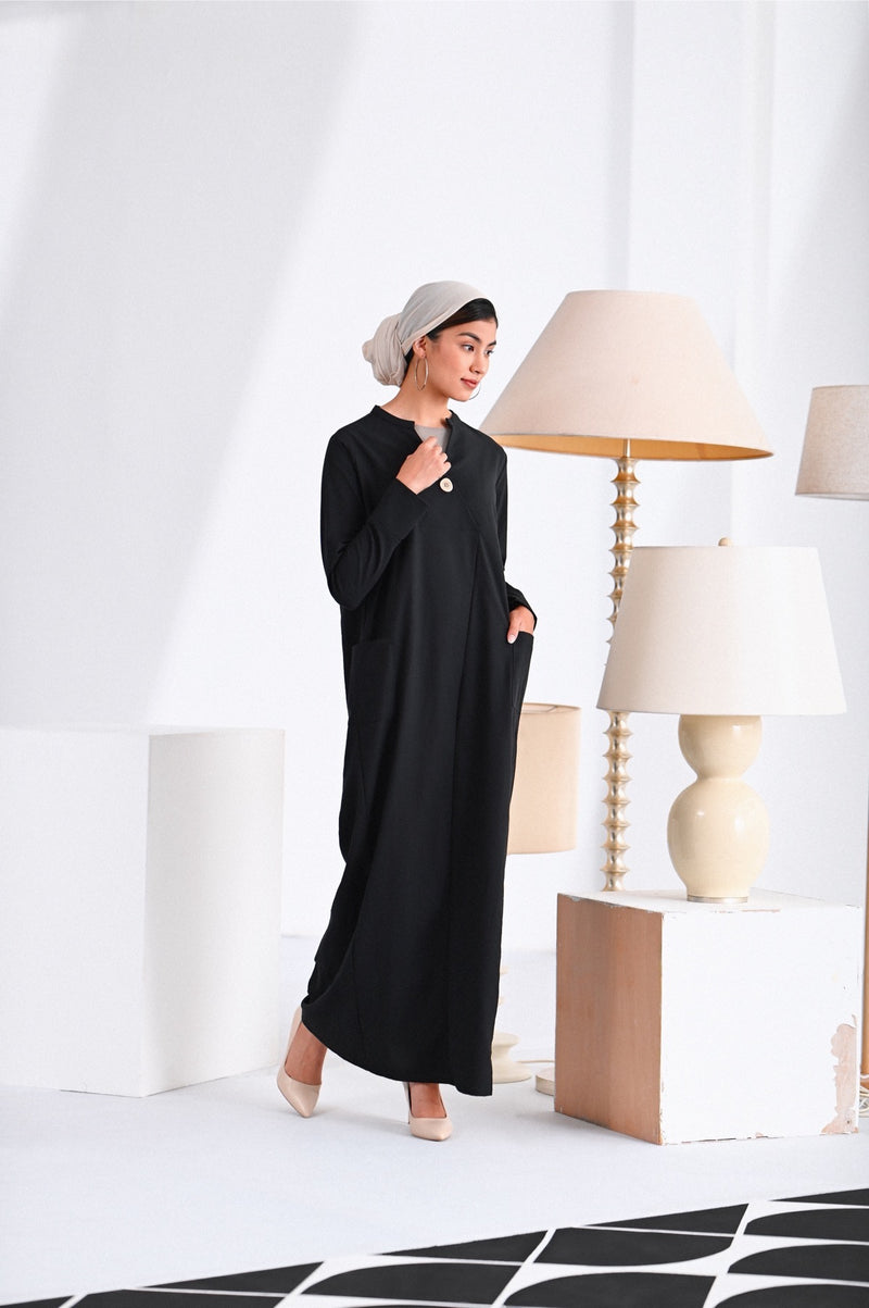 The Light Women Bulan Kaftan - Black