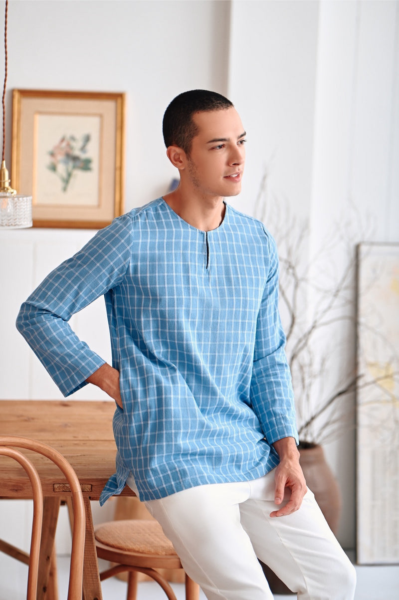 The Rehati Men Kurta - Siang Checked