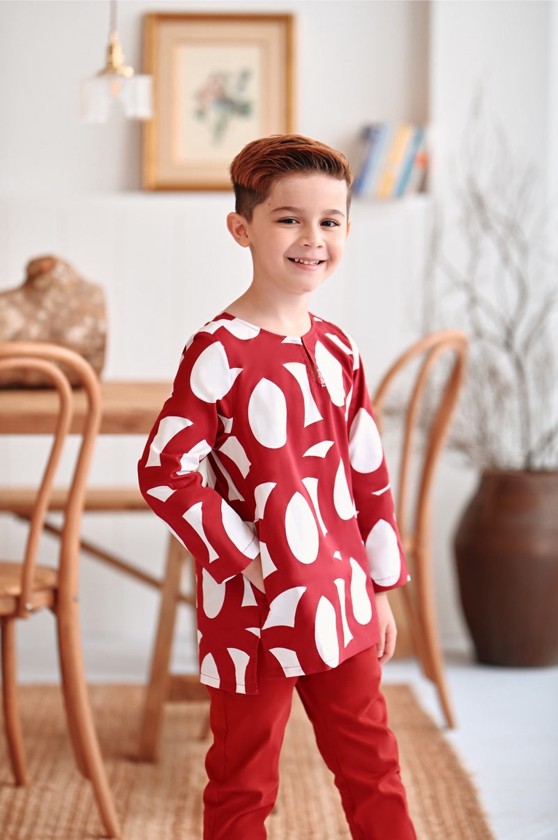 kurta cotton bercorak budak