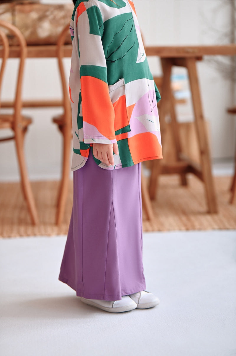 kain moden ungu budak perempuan