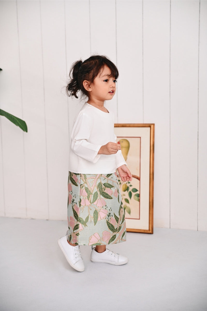 The Evergreen Babies Kurung - White