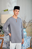 The Evergreen Men Pesak Kurta - Clay Stripe