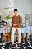 The Evergreen Men Pesak Kurta - Earth Stripe