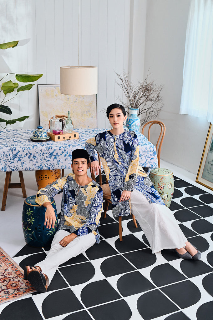 The Evergreen Men Pesak Kurta - Ridge