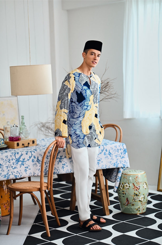 The Evergreen Men Pesak Kurta - Ridge