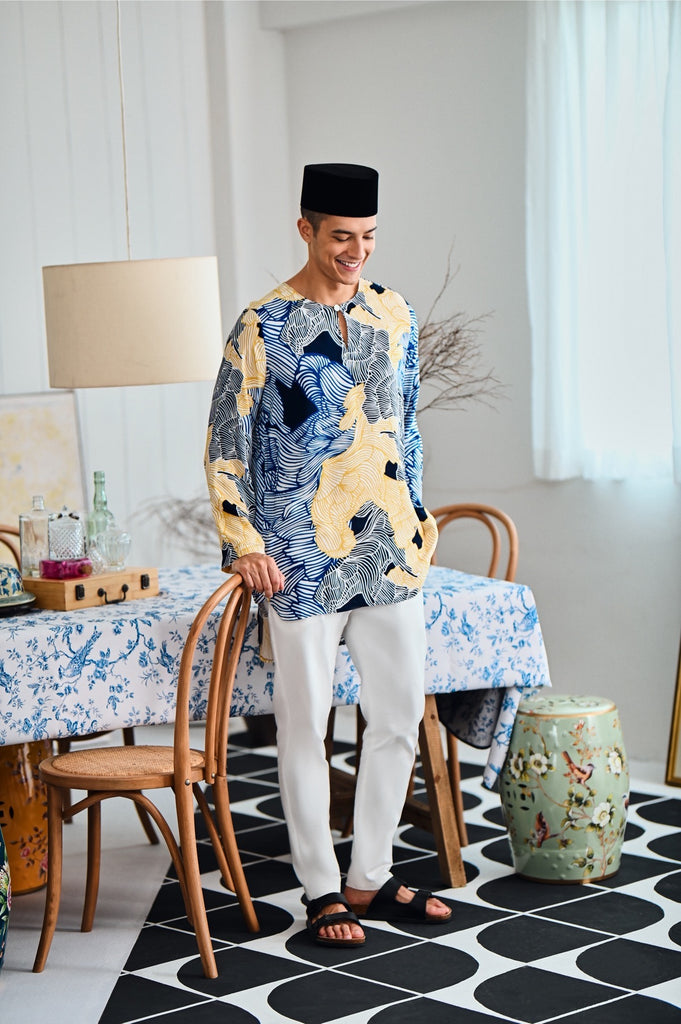 The Evergreen Men Pesak Kurta - Ridge
