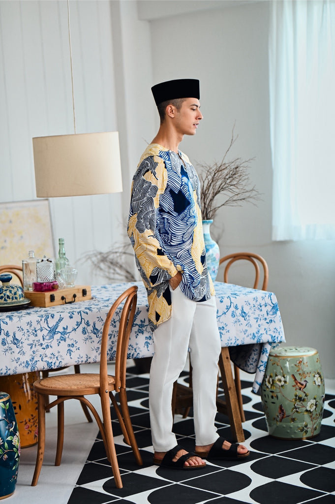 The Evergreen Men Pesak Kurta - Ridge