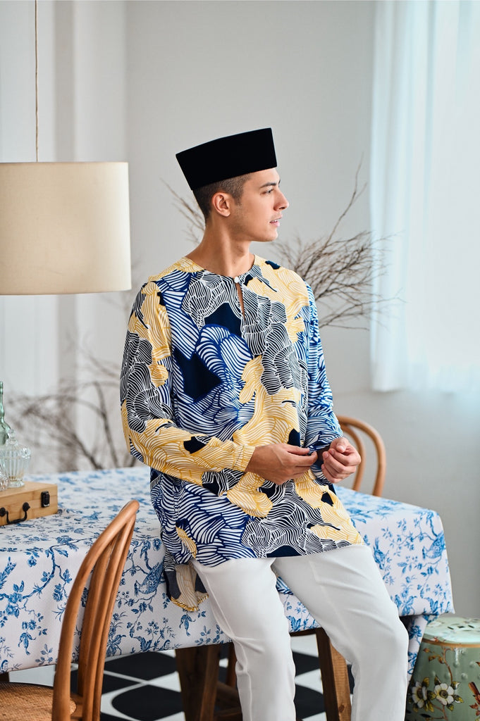 The Evergreen Men Pesak Kurta - Ridge