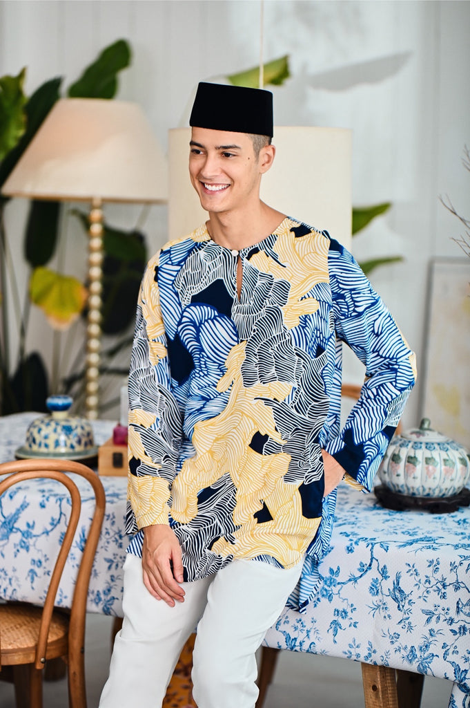 The Evergreen Men Pesak Kurta - Ridge
