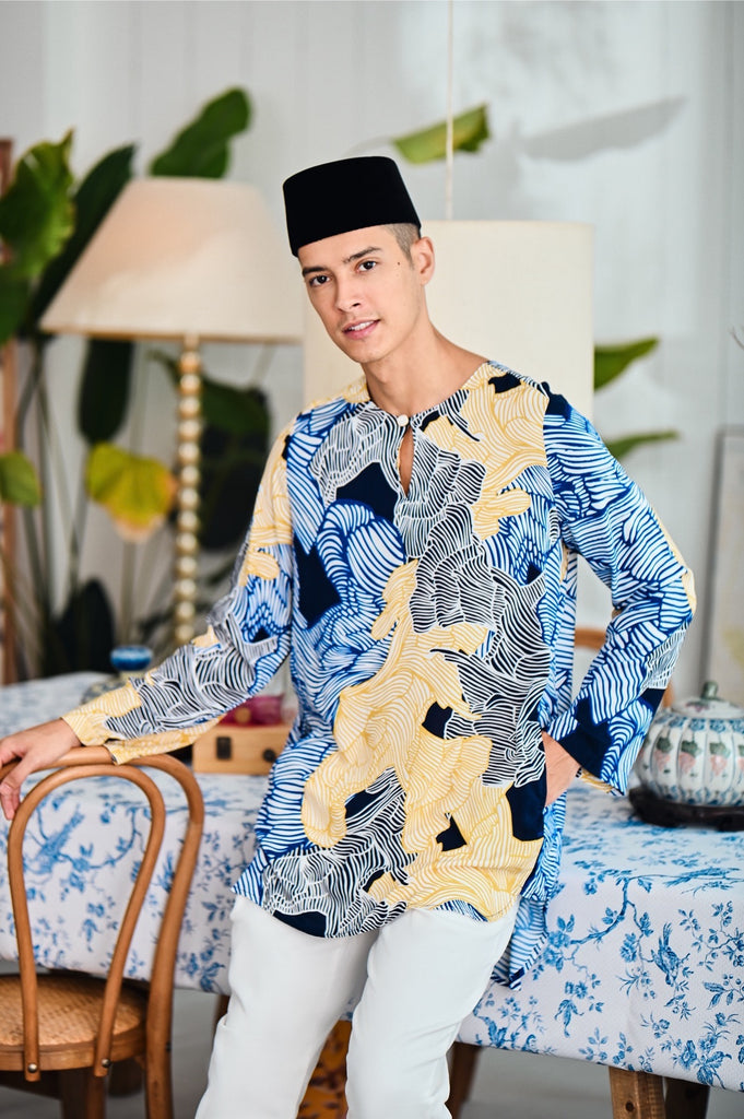 The Evergreen Men Pesak Kurta - Ridge
