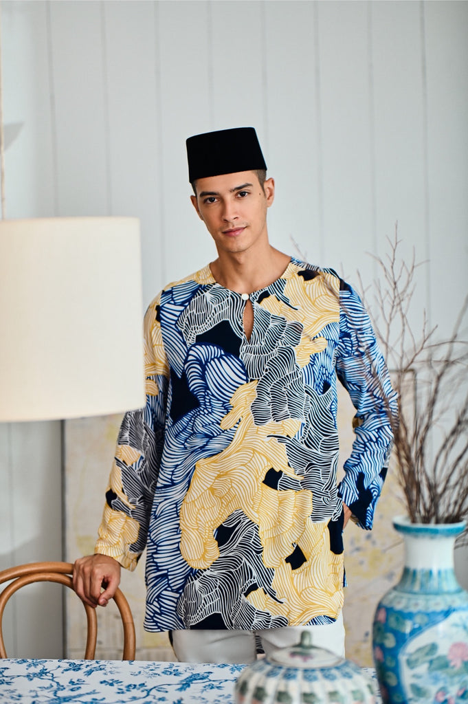 The Evergreen Men Pesak Kurta - Ridge