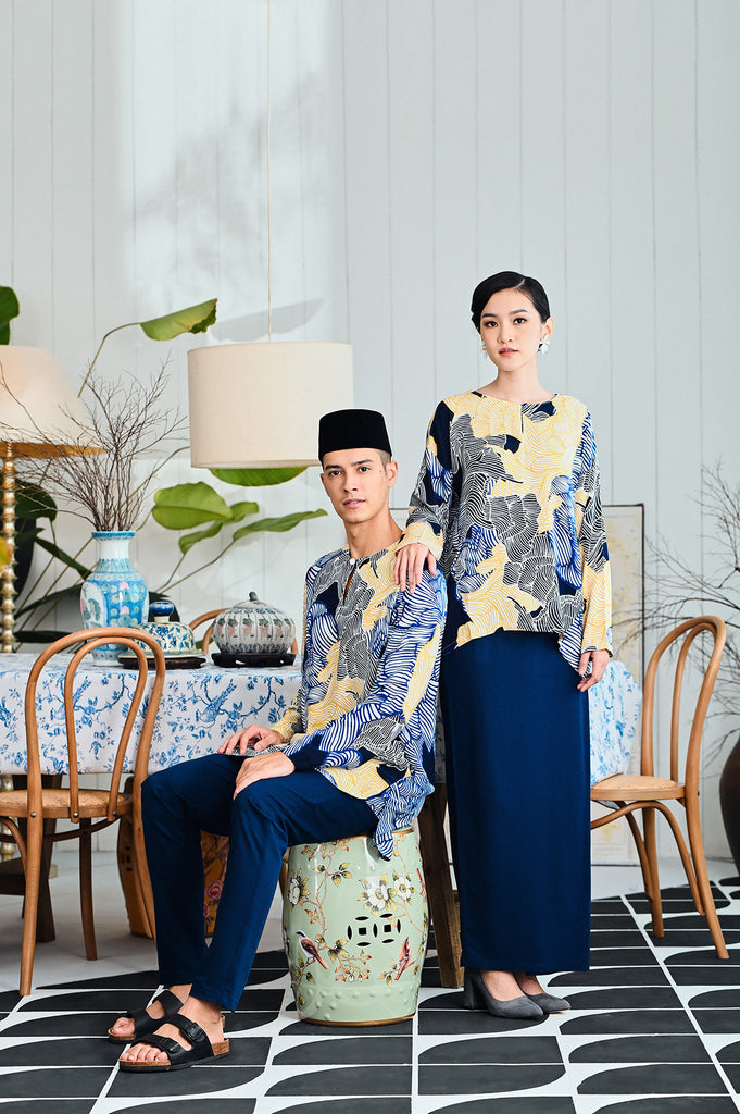 The Evergreen Men Pesak Kurta - Ridge