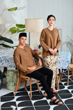 The Evergreen Men Pesak Kurta - Earth Stripe