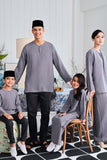 The Evergreen Pesak Kurta - Clay Stripe