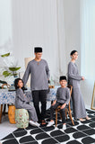 The Evergreen Pesak Kurta - Clay Stripe