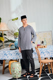 The Evergreen Men Pesak Kurta - Clay Stripe